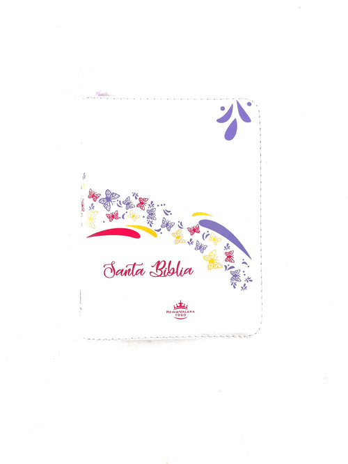 Biblia rvr 1960 blanco mariposas by Reina Valera 1960