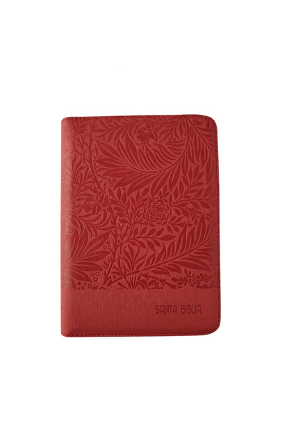Biblia rvr letra grande roja borde plateado e índice by Reina valera 1960