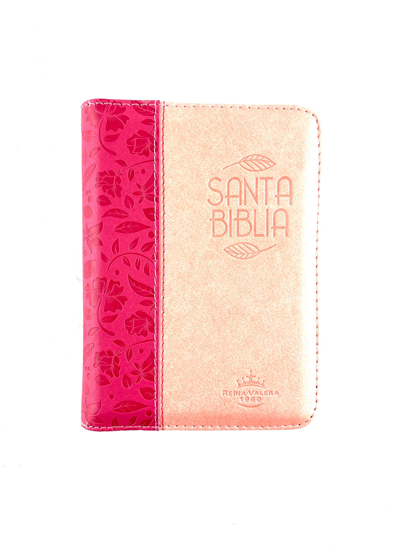 Biblia pequeña fucsia rosado con índice