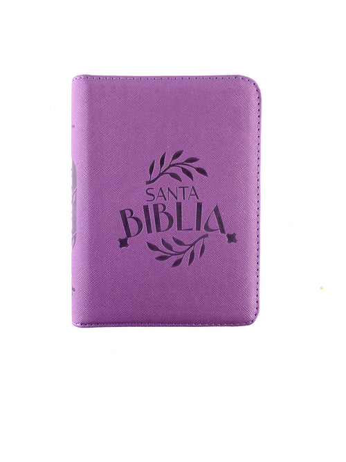 BIiblia rvr 60 morada borde blanco mediana by Reina Valera 1960