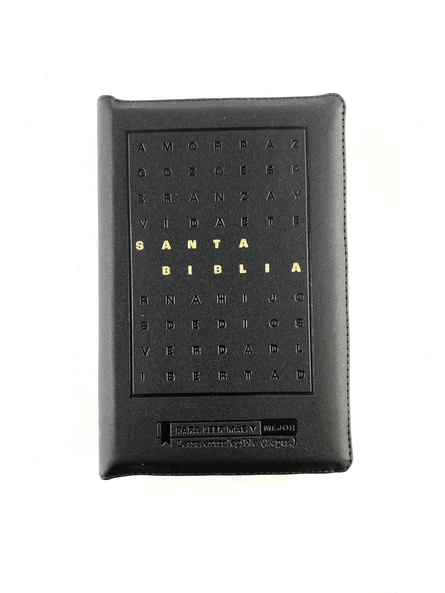 Biblia reina valera 1960 letra grande simi piel negra / canto blanco by Reina Valera 1960