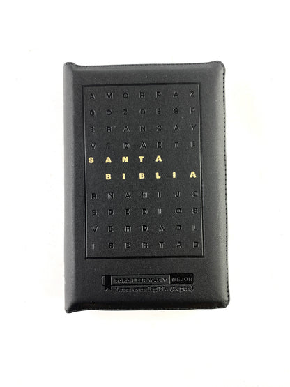 Biblia reina valera 1960 letra grande simi piel negra / canto blanco by Reina Valera 1960
