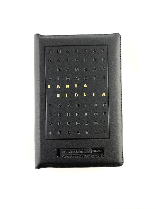Biblia reina valera 1960 letra grande simi piel negra / canto blanco by Reina Valera 1960