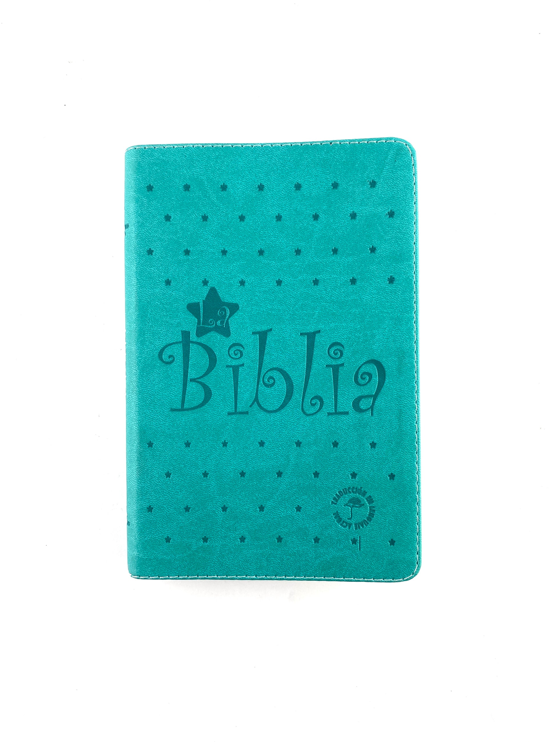 Biblia traducción en lenguaje actual 066 estrellas - verde agua marina / canto plateado by Lenguaje actual