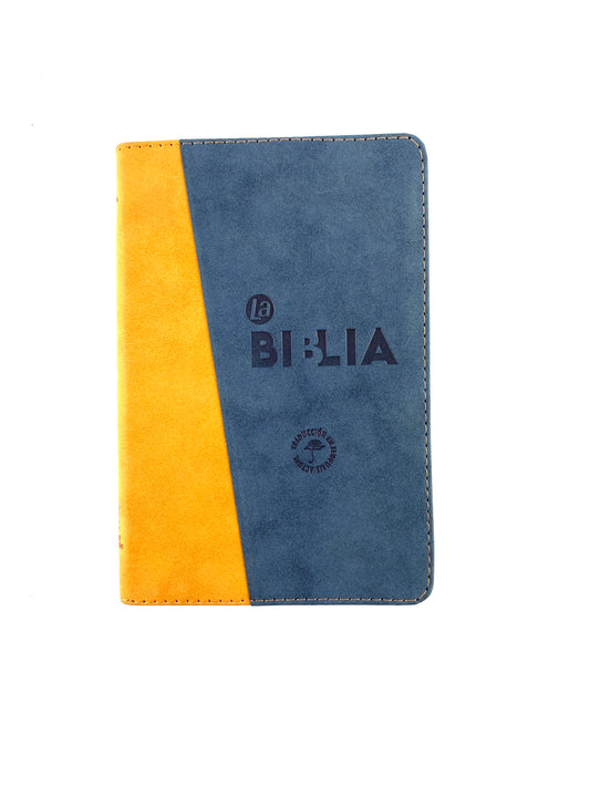 Biblia traducción en lenguaje actual 066  azul oscuro - café / canto dorado