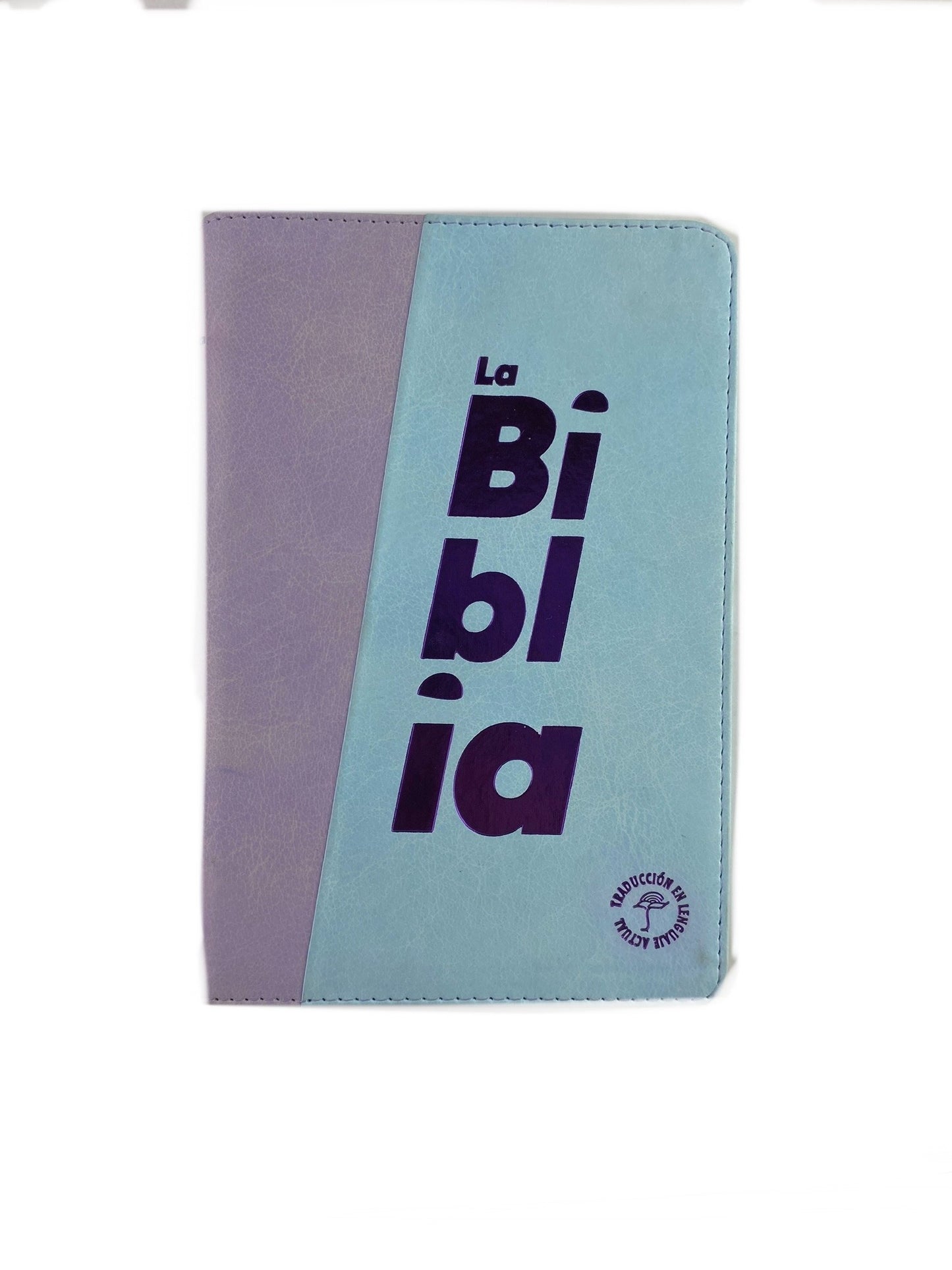 Biblia traducción en lenguaje actual 066 azul - morado / canto plateado by Lenguaje actual