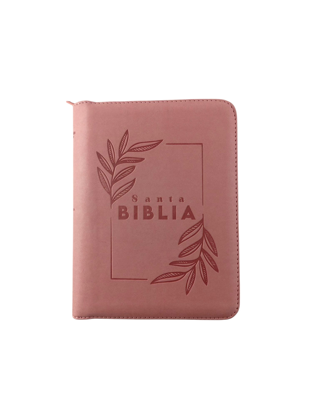 BIiblia rvr 60 rosado borde brillante mediana by Reina Valera 1960