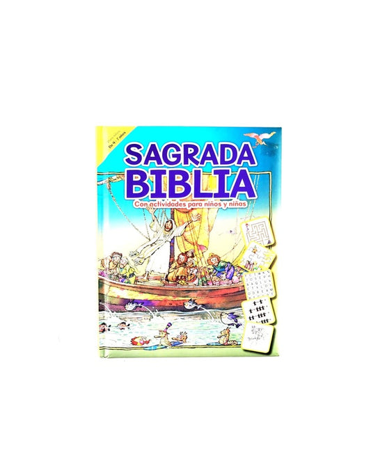 Sagrada biblia con actividades para niños y niñas