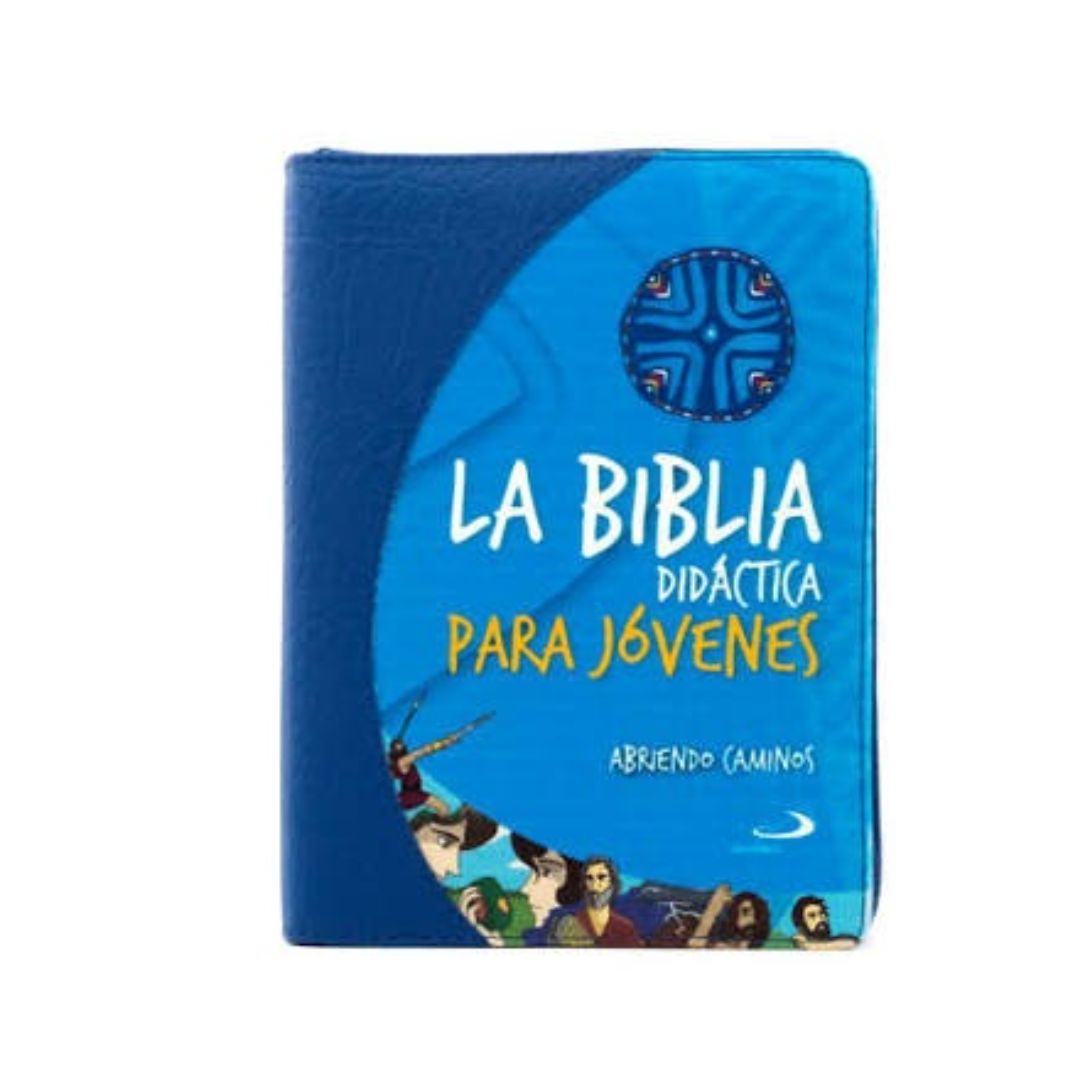 La biblia didáctica para jóvenes con forro azul by Varios