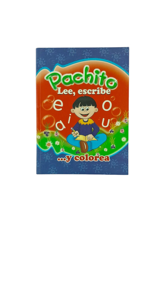 Pachito lee, escribe , y colorea