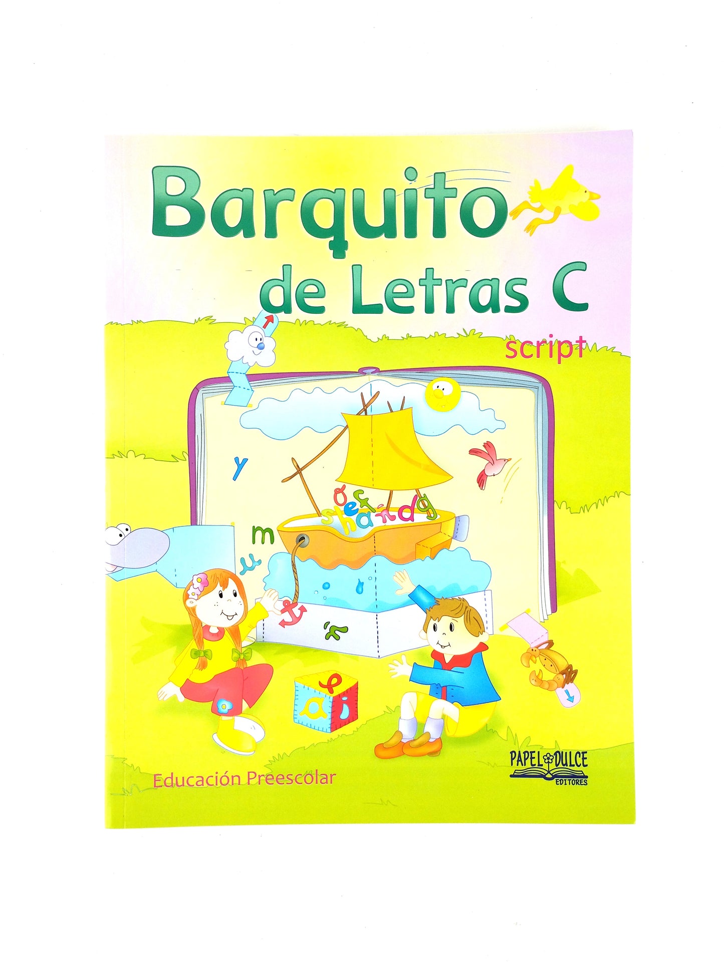 Barquito de letras c script