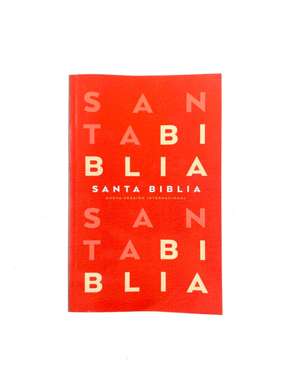 Santa biblia NVI rustica roja