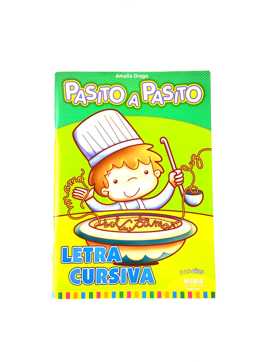 Pasito a pasito letra cursiva