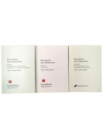 Filosofia del derecho tomo I,II y III by Carlos Massini Correas