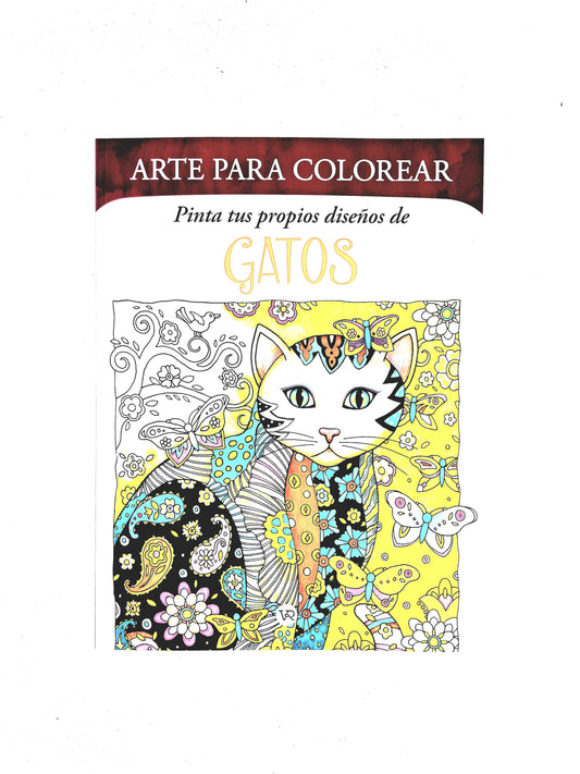 Arte para colorear pinta tus propios diseños de Gatos