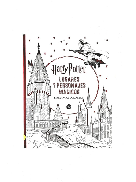 Harry Potter lugares y personajes mágicos libro para colorear