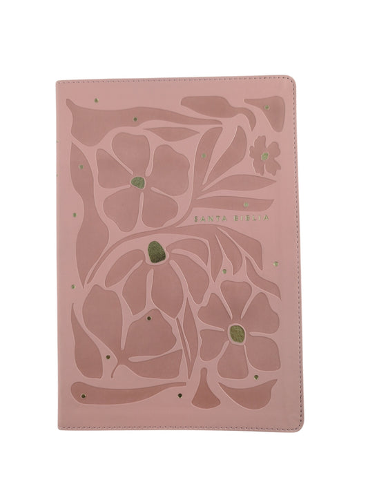 Biblia NTV rosada letra grande ultrafina filament by Tyndale