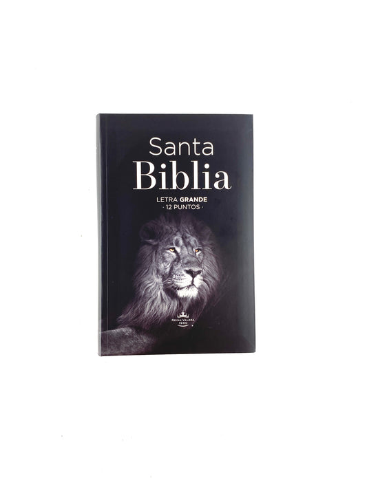 Biblia rvr 1960 letra grande pasta dura grande león