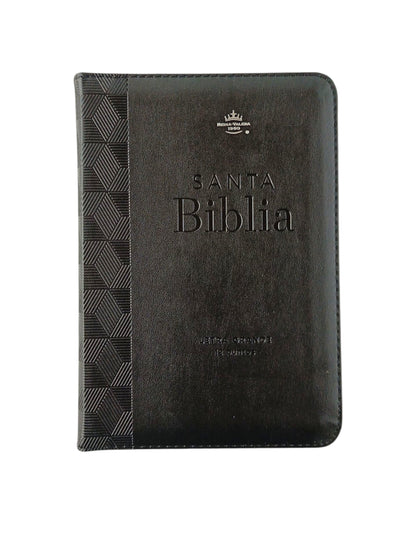 Biblia rvr 1960 negra letra grande con forro borde dorado by Reina Valera 1960