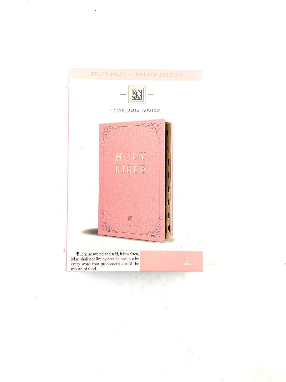 Biblia en ingles holy bible king james version rosada con índice by Reina Valera 1960