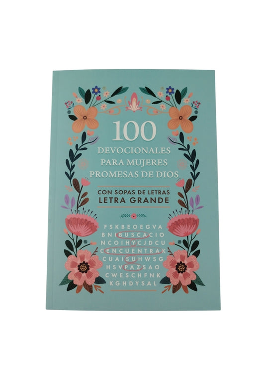 100 Devocionales Para Mujeres Promesas de Dios con sopas de letras by Varios