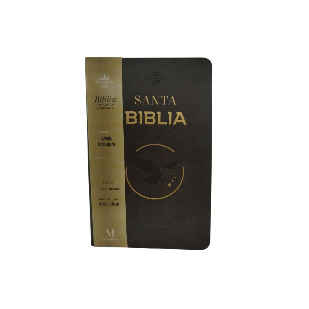 Biblia RVR moka aguila canto dorado by Reina Valera 1960
