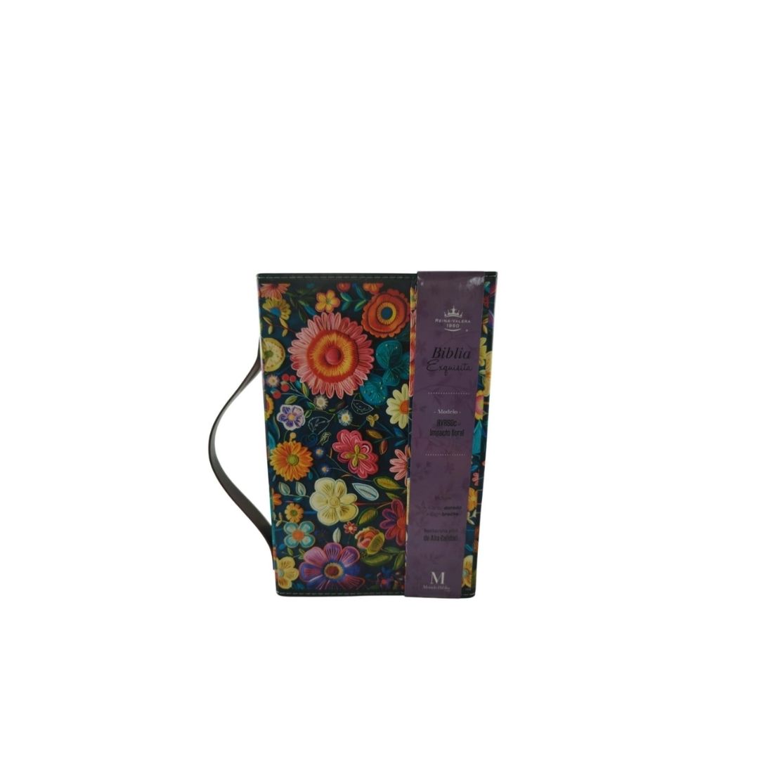 Biblia RVR exquisita impacto floral manija by Reina Valera 1960