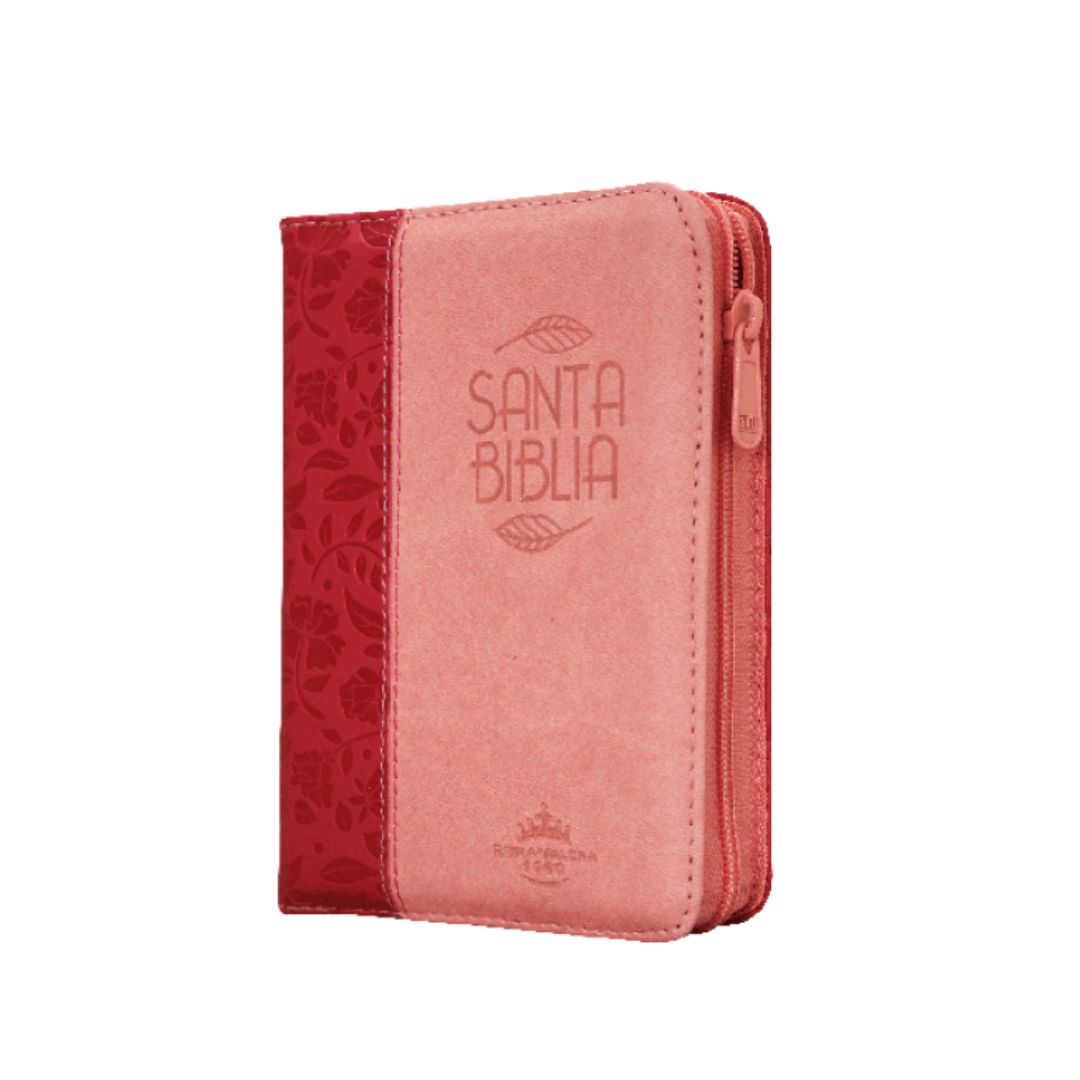Biblia pequeña fucsia rosado con índice by reina valera 1960