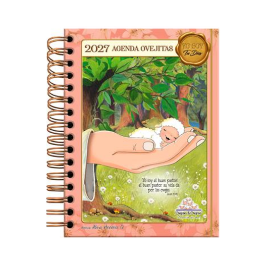 Agenda Ovejitas 2027 yo soy tu Dios rosada by alina herrera q