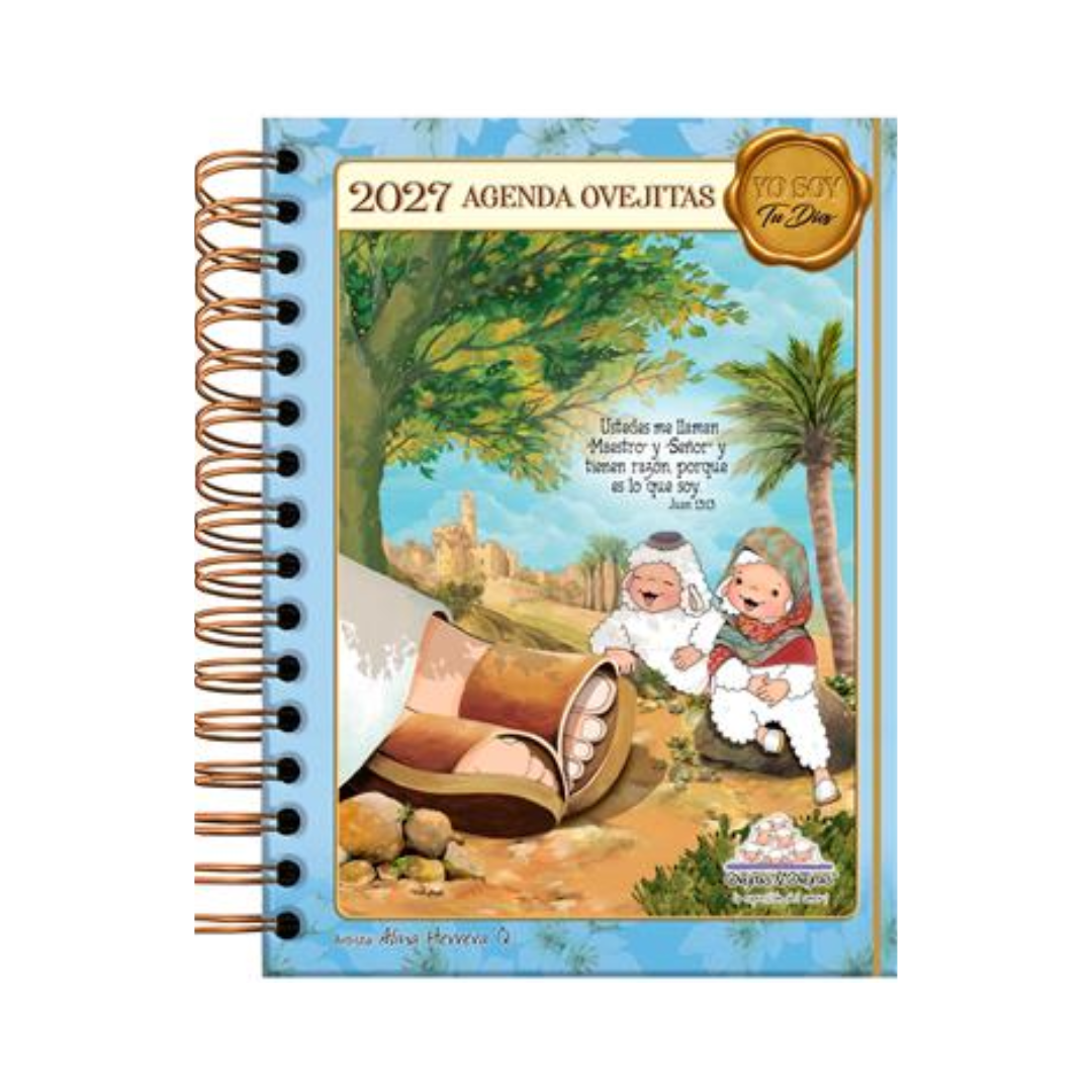 Agenda Ovejitas 2027 yo soy tu Dios azul by alina herrera q