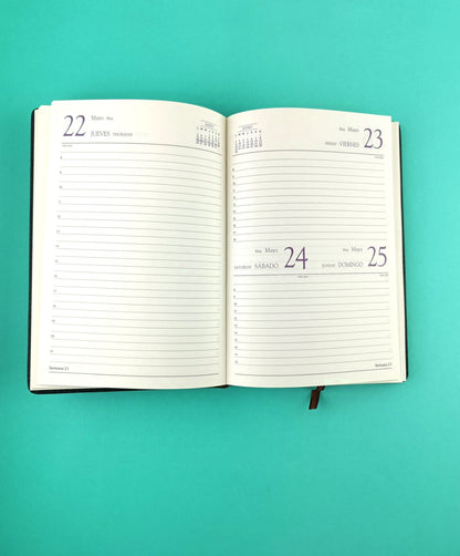 Agenda ejecutiva 2025 bolsillo - gris