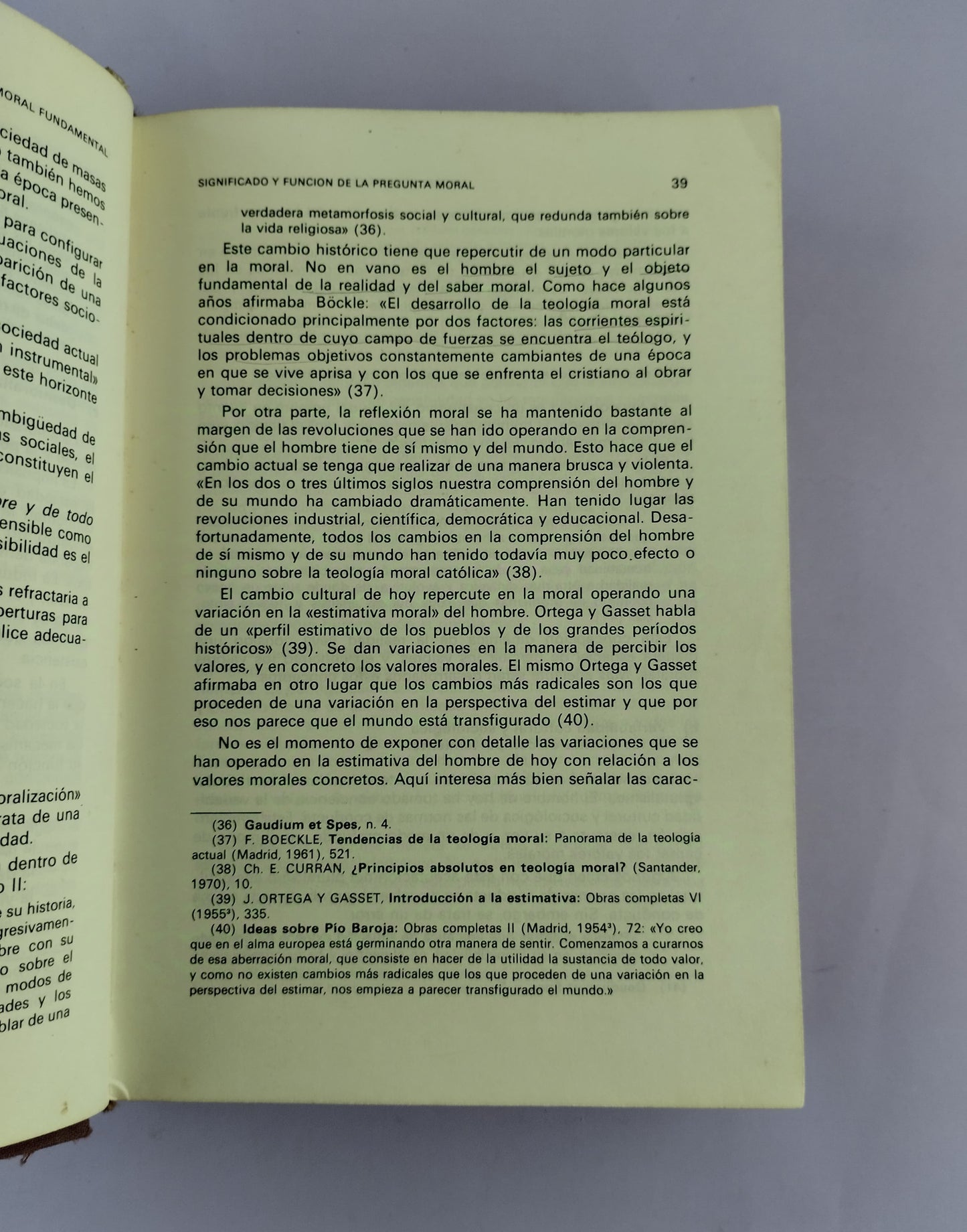 Moral de actitudes moral fundamental Tomo I