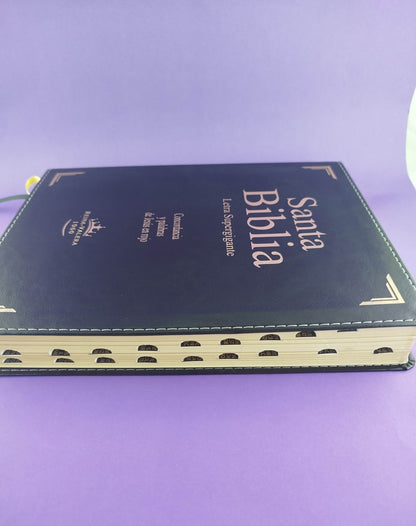 Biblia letra súper gigante RVR 1960 índice / negra