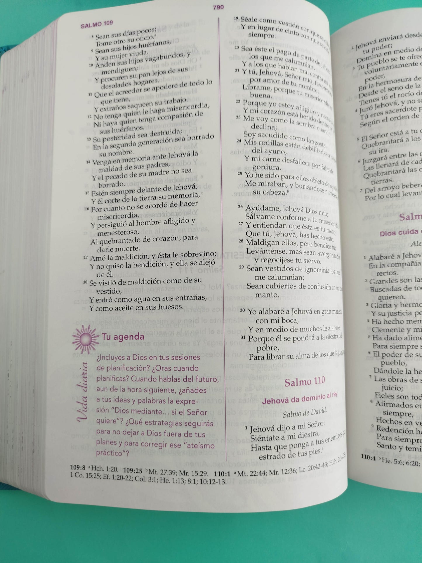 Biblia De La Mujer Conforme Al Corazon Aguamarina