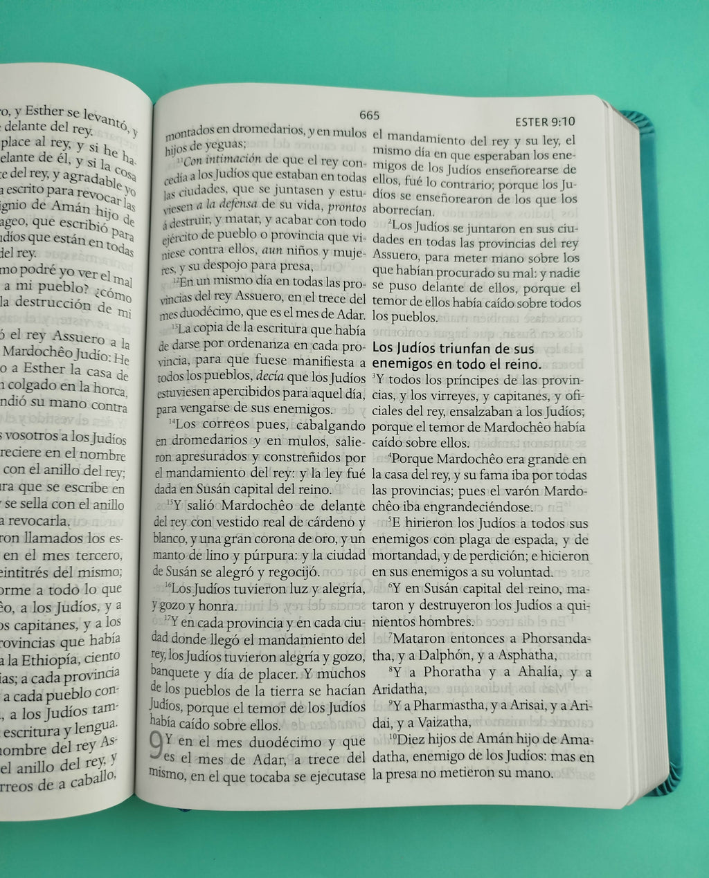 Biblia rvr 1960 letra super gigante aguamarina sin cierre borde plateado by Reina Valera 1960