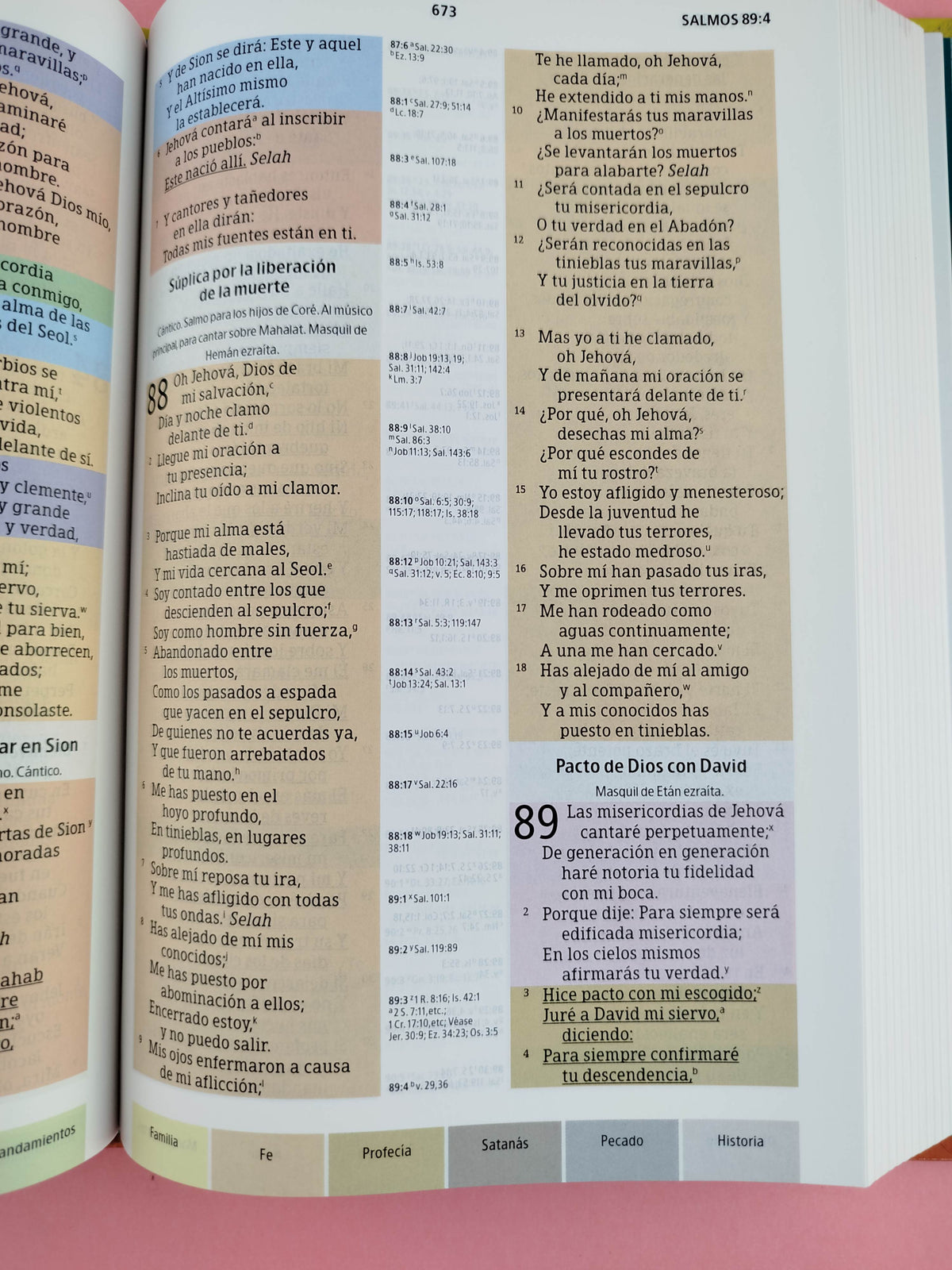 Biblia De Estudio Arco Iris Pasta Dura Multicolor by libreriatroya.com