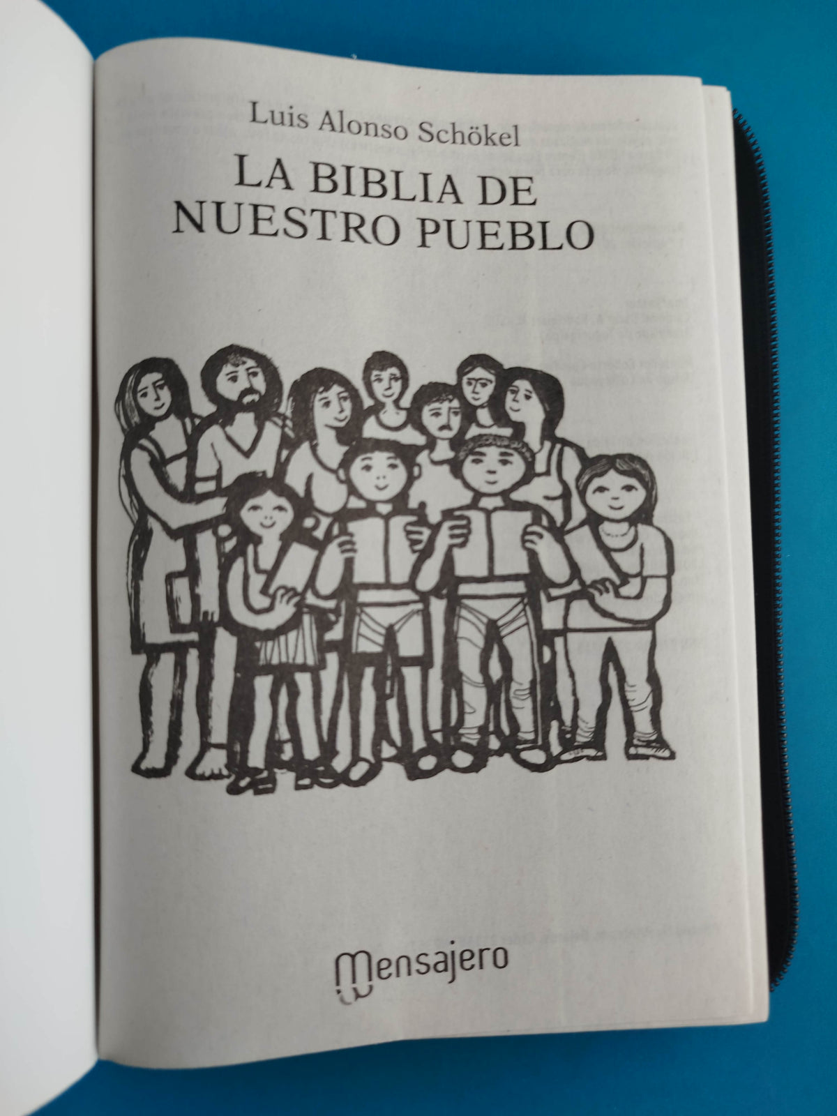 Biblia de nuestro pueblo rústica con forro café by Luis Alonso Schokel