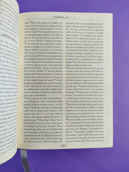 Biblia Dios me habla azul tapa dura borde dorado incluye libros deuterocanónicos
