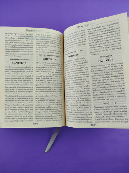Biblia Dios me habla azul tapa dura borde dorado incluye libros deuterocanónicos