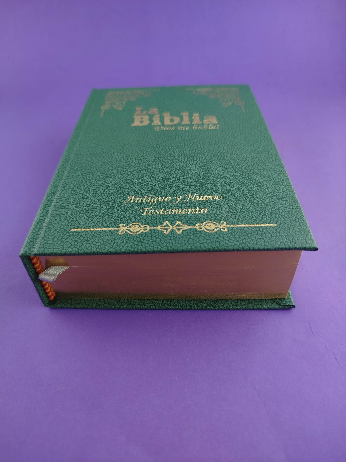 Biblia Dios me habla verde tapa dura borde dorado incluye libros deuterocanónicos by Dios me habla
