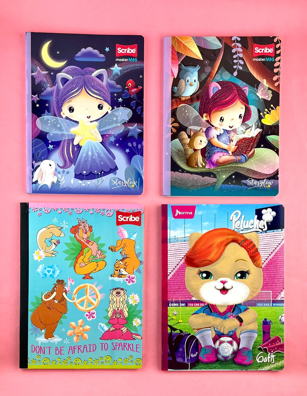 Cuaderno cosido 50 hojas cuadriculado gama series Niña