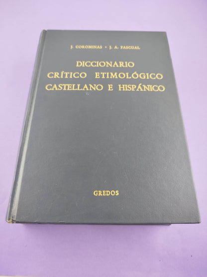Diccionario crítico etimológico 6 tomos