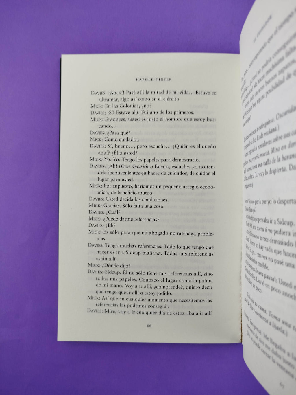 El cuidador; Los enanos; La colección by Harold Pinter