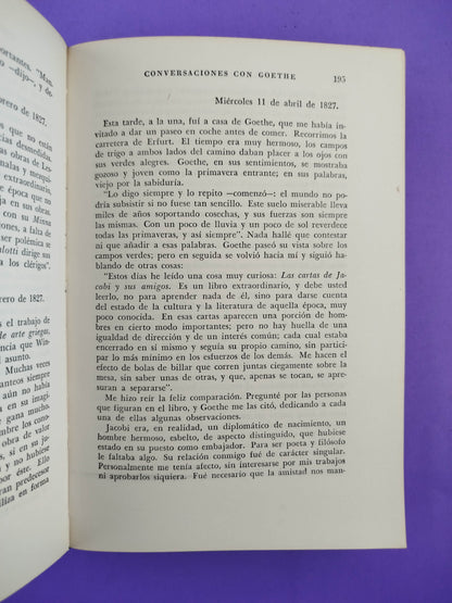Conversaciones con Goethe
