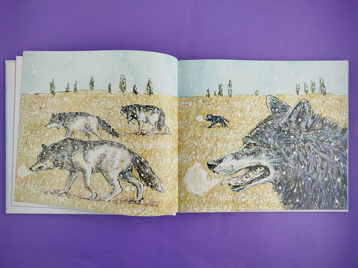 Lobo en la nieve by Matthew Cordell