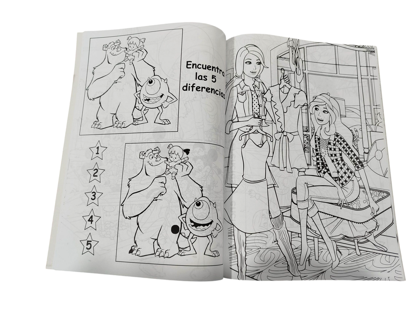 Mega colorear 2 niñas actividades 80 paginas