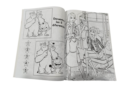 Mega colorear 2 niñas actividades 80 paginas