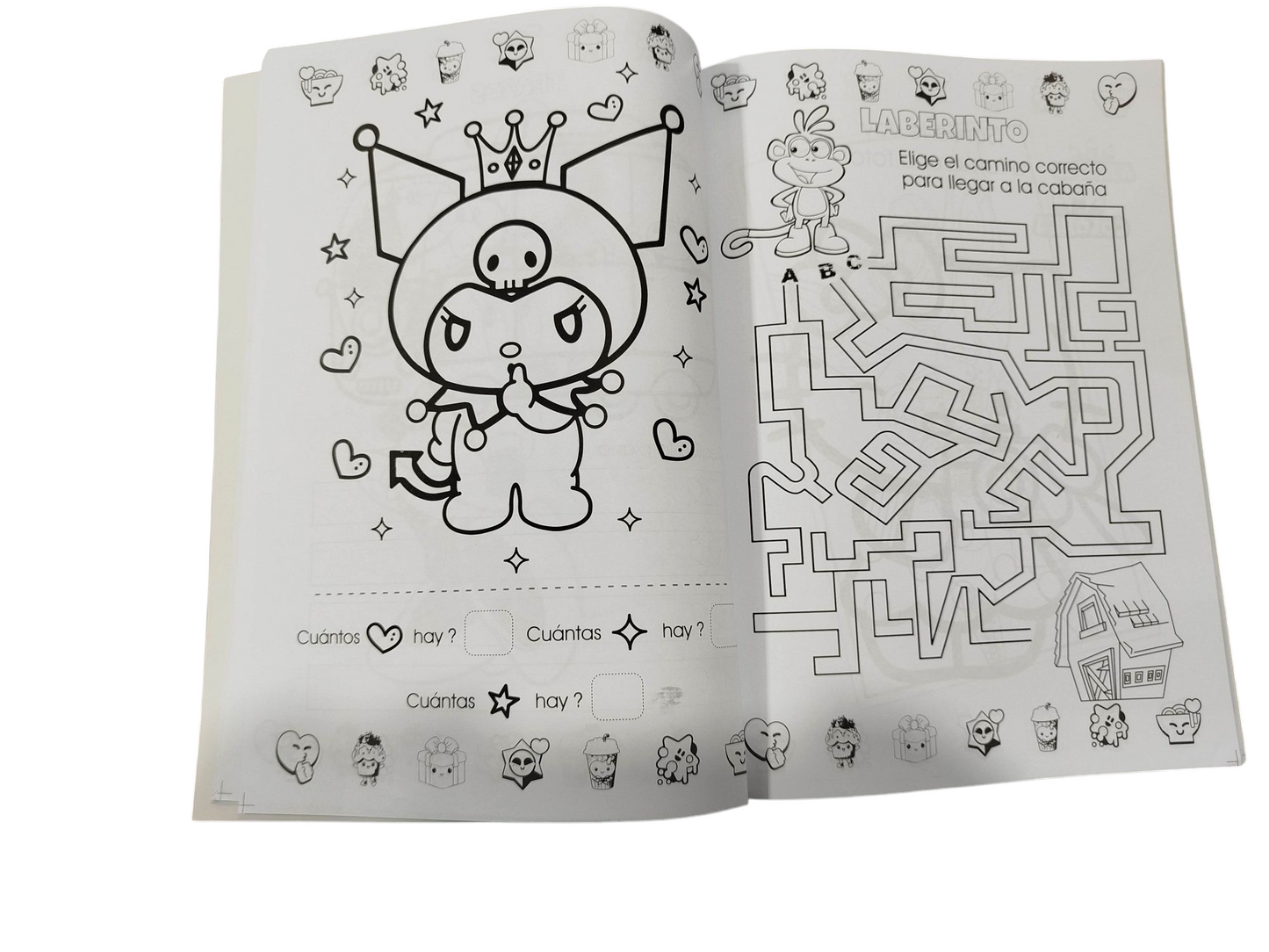 Mega colorear 2 niñas actividades 80 paginas