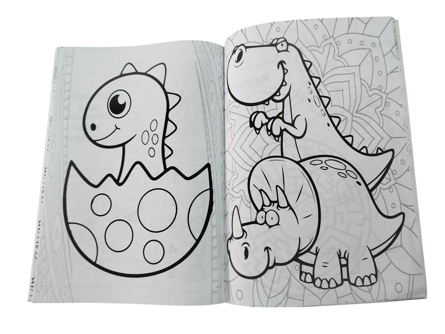 Dinosaurios juega, colorea y aprende 80 paginas by Varios