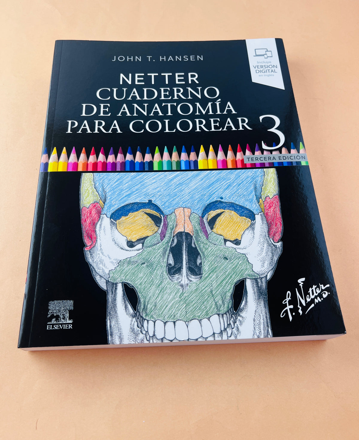 Netter cuaderno de anatomía para colorear 3 edición by John T Hansen